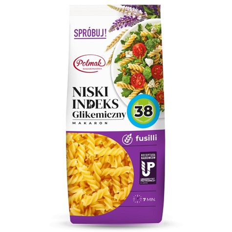 Makaron fusilli Niski indeks glikemiczny Polmak, 250 g