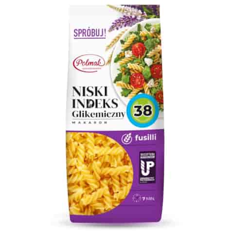 Makaron fusilli Niski indeks glikemiczny Polmak, 250 g