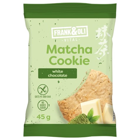 Ciastko Matcha & biała czekolada Frank & Oli, 45g