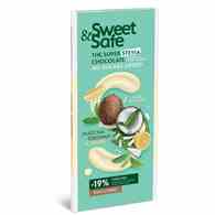 Czekolada biała - matcha, kokos i cytryna, słodzona stewią Sweet&Safe 90g