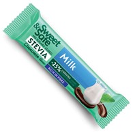 Baton z czekolady mlecznej, słodzony stewią i erytrytolem Sweet&Safe, 25g