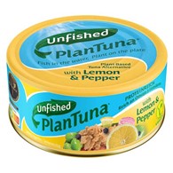 PlanTuna  - zamiennik tuńczyka - z cytryną i papryką Unfished, 150g