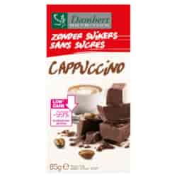 Czekolada o smaku Cappuccino b/cukru i b/glutenu Damhert, 85g