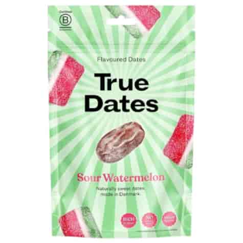 Daktyle bez pestek o smaku kwaśnego arbuza True Dates, 100g