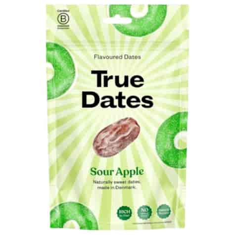 Daktyle bez pestek o smaku kwaśnego jabłka True Dates, 100g