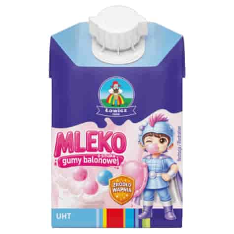 Mleko o smaku gumy balonowej Łowicz, 200ml