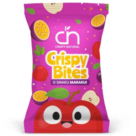 Jabłko suszone o smaku marakui Crispy Bites, 14g