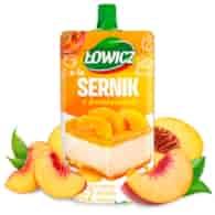 Deser a la sernik z brzoskwiniami Łowicz, 100g