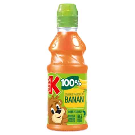 Sok 100% jabłko-marchew-banan Kubuś, 300 ml