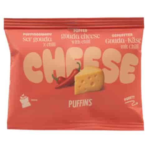 Suszony ser - gouda z chilli PUFFINS, 15g