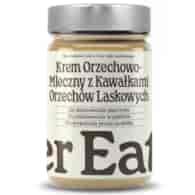 Krem orzechowo-mleczny z kawałkami orzechów bez dodatku cukru Finer Eaters, 400g