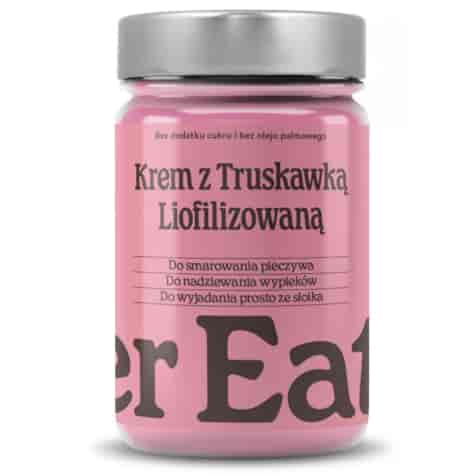 Krem z liofilizowaną truskawką bez dodatku cukru Finer Eaters, 400g