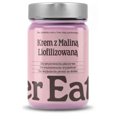 Krem z liofilizowaną maliną bez dodatku cukru Finer Eaters, 400g