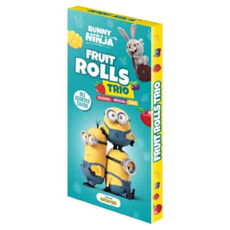Przekąska Bunny Ninja FRUIT TRIO ROLLS MINIONKI, 45 g