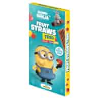Przekąska Bunny Ninja FRUIT TRIO STRAWS MINIONKI, 48 g