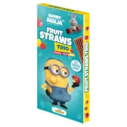 Przekąska Bunny Ninja FRUIT TRIO STRAWS MINIONKI, 48 g