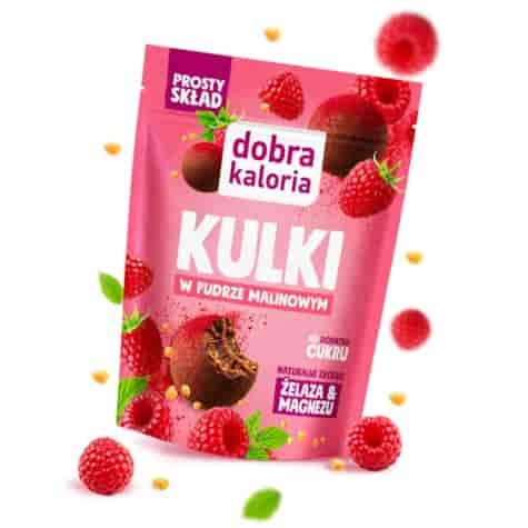 Kulki w pudrze malinowym Dobra Kaloria, 65 g