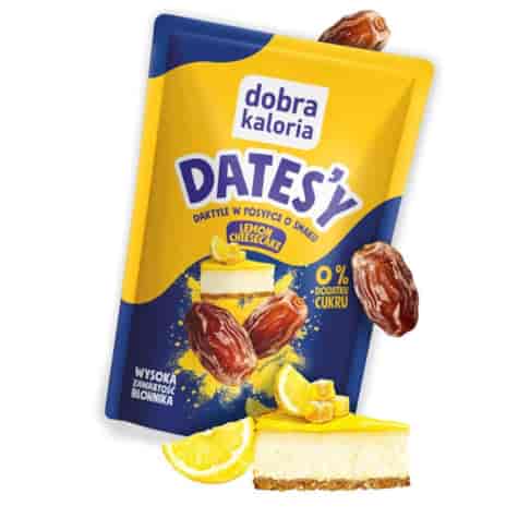 Daktyle w posypce o smaku lemon cheesecake DATES'Y Dobra Kaloria, 100g