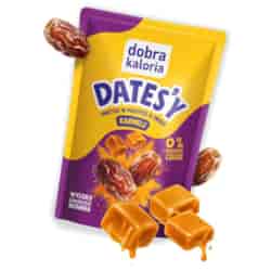 Daktyle w posypce o smaku karmelu DATES'Y Dobra Kaloria, 100g