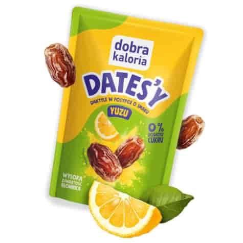 Daktyle w posypce o smaku yuzu DATES'Y Dobra Kaloria, 100g