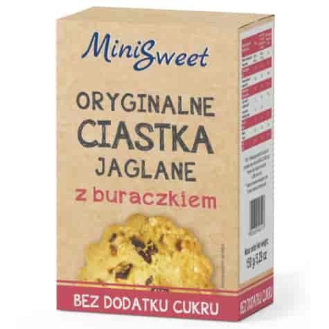 Oryginalne ciastka Jaglane z buraczkiem bez dodatku cukru, 150g
