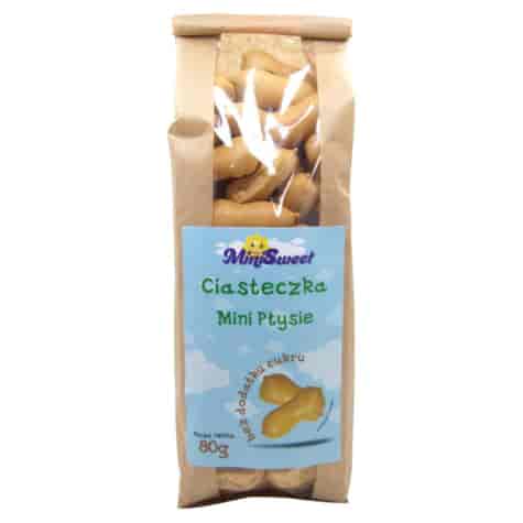 Ciasteczka Mini Sweet Mini Ptysie bez dodatku cukru, 80g