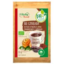 Czekolada do picia o smaku pomarańczowym z goździkami Vitally Food BIO, 18g