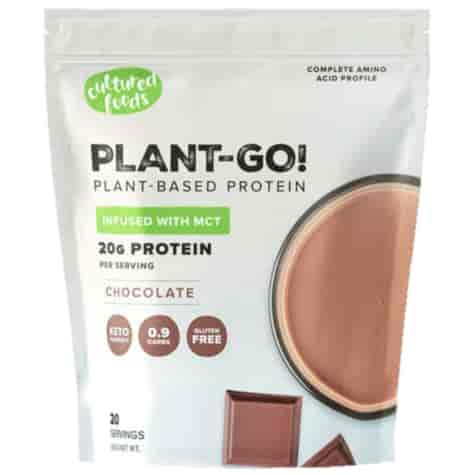 Białko roślinne o smaku czekoladowym z olejem MCT Plant-Go!  660 g