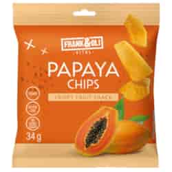 Chipsy z papai Frank & Oli, 34g