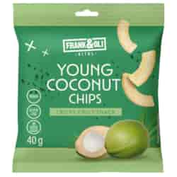 Chipsy z młodego kokosa Frank & Oli, 40 g