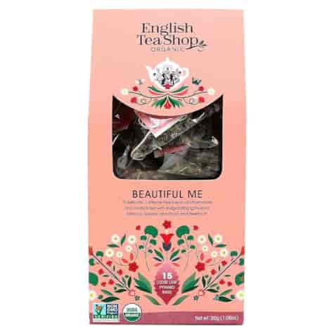 Herbata liściasta Beautiful Me BIO English Tea Shop, 15 piramidek