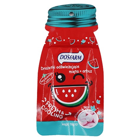 Drażetki odświeżające mięta + arbuz Dosfarm 15g