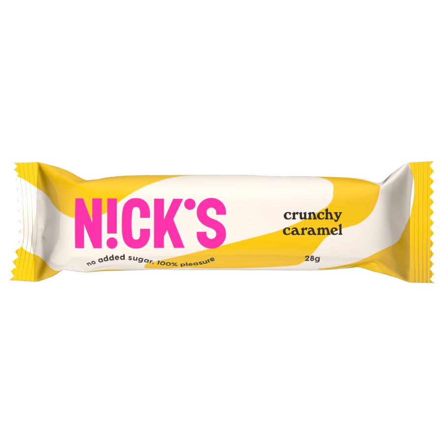 Baton z chrupiącym karmelem i migdałami Nick's, 28g