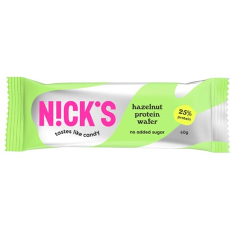 Wafelek proteinowy z orzechami laskowymi Nick's, 40g