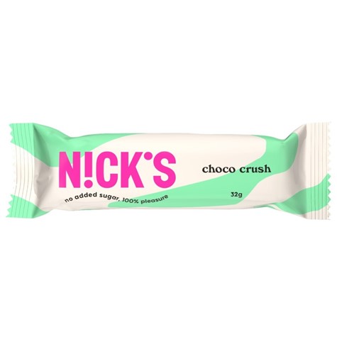 Baton czekoladowy ze słoną kukurydzianą chrupką Nick's, 32g