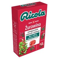 Cukierki ziołowe żurawina RICOLA, 27,5g