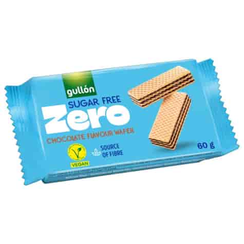 Wafle z nadzieniem o smaku czekolady bez cukrów Gullón, 60g