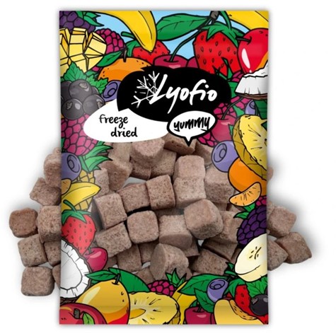 Liofilizowane kostki-mleko kokosowe z jabłkiem i wiśnią, 100g