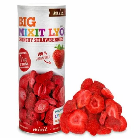 Liofilizowana  Duża chrupiąca truskawka  Mixit, 100g