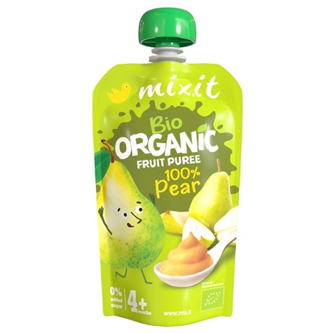 Mus owocowy o smaku gruszki BIO Mixit, 100g