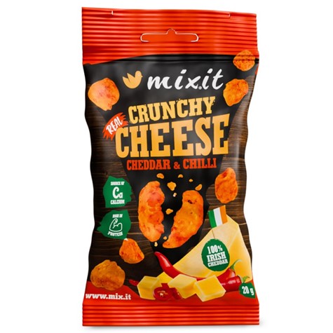 Chrupiący ser do kieszeni - Cheddar irlandzki z chilli Mixit, 20g